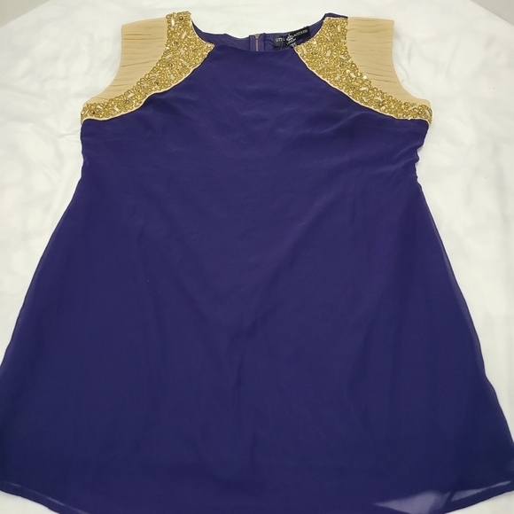 NWT Little Mistress London Beaded Sequin Mini Dress Size 18 - Picture 4 of 9